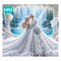 Haft Diamentowy Mozaika Diamond Painting Mozaika Ślub Księżniczka Para Miłość