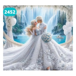 Haft Diamentowy Mozaika Diamond Painting Mozaika Ślub Księżniczka Para Miłość