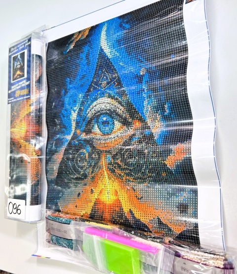 Haft Diamentowy Mozaika Diamond Painting Oko Opatrzności Trójkąt