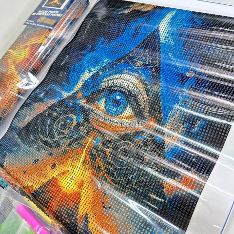 Haft Diamentowy Mozaika Diamond Painting Oko Opatrzności Trójkąt