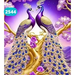 Haft Diamentowy Mozaika Diamond Painting Paw Pawie Zwierzęta