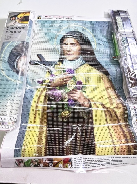 Haft Diamentowy Mozaika Diamond Painting Jerzy Popiełuszko Ksiądz