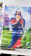 Haft Diamentowy Mozaika Maryja Matka Boska Diamond Paiting Zestaw Kreatywny