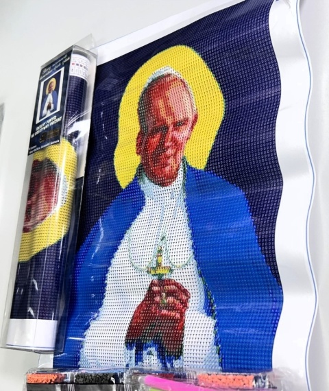 Haft Diamentowy Papież Jan Paweł II Święty Religia Diamond Painting Mozaika