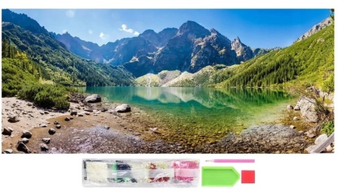 Haft Diamentowy Mozaika Diamond Painting Góry Krajobraz