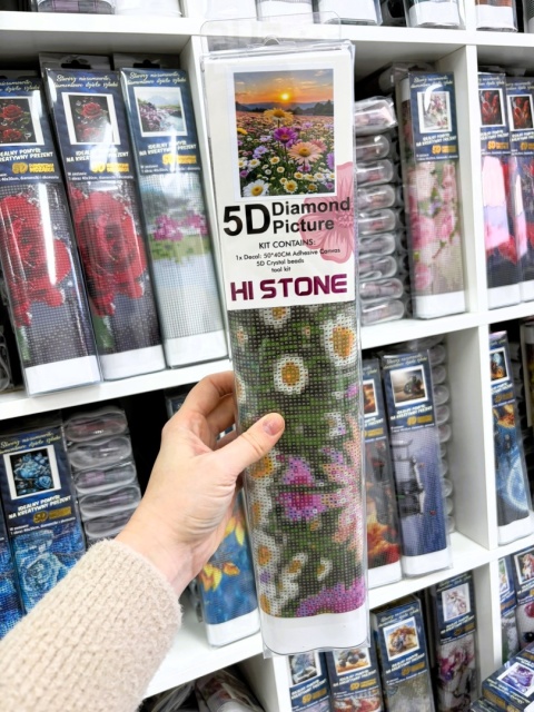 Haft Diamentowy Diamond Painting Mozaika Wyklejanie Diamencikami