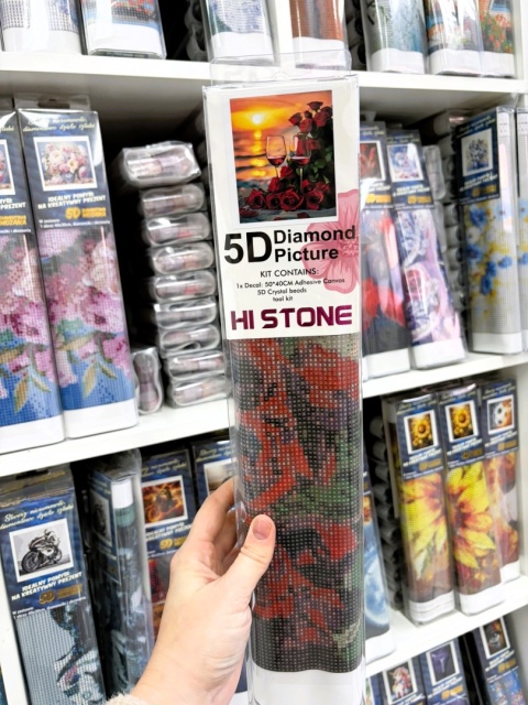 Haft Diamentowy Diamond Painting Mozaika Wyklejanie Diamencikami