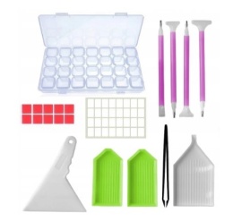 Akcesoria Do Haftu Diamentowego Mozaiki Diamond Painting Pojemniki Pęsęta