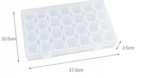 Pojemnik na Diamenty Do Haftu Diamentowego Diamond Painting Mozaika