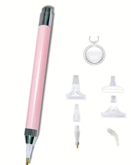 Długopis Aplikator do Diamond Painting Haftu Diamentowego Mozaiki Z Lupą