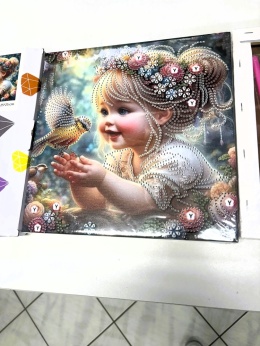 Haft Diamentowy Na Twardym Płótnie 7D Diamond Painting Mozaika Dla Dzieci
