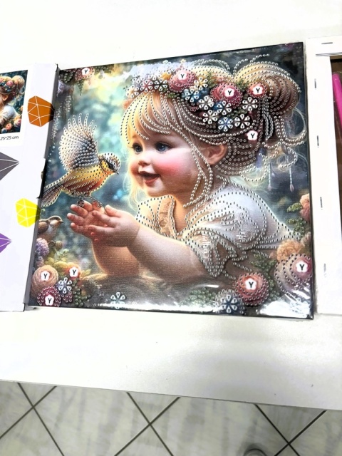 Haft Diamentowy Na Twardym Płótnie 7D Diamond Painting Mozaika Dla Dzieci