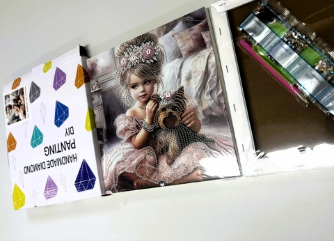 Haft Diamentowy Na Twardym Płótnie 7D Diamond Painting Mozaika Dla Dzieci