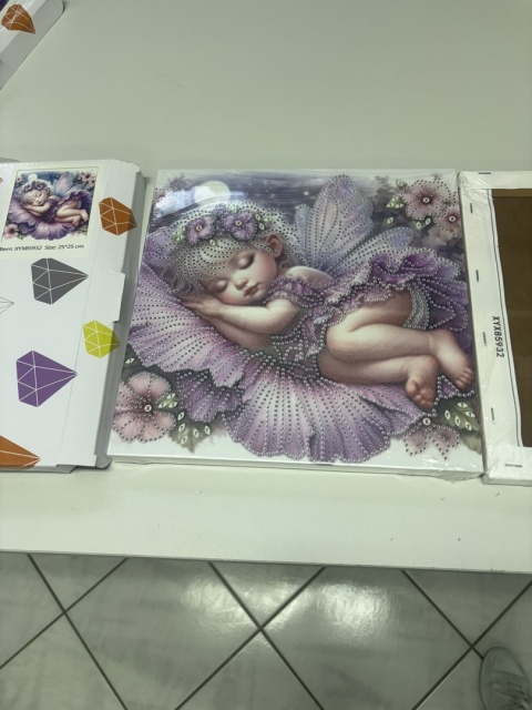 Haft Diamentowy Na Twardym Płótnie 7D Diamond Painting Mozaika Dla Dzieci