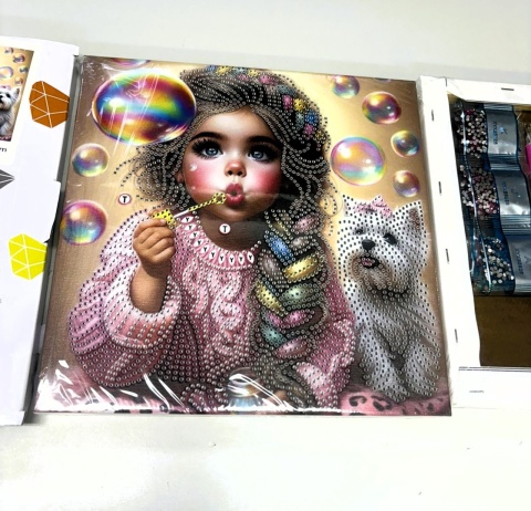 Haft Diamentowy Na Twardym Płótnie 7D Diamond Painting Mozaika Dla Dzieci