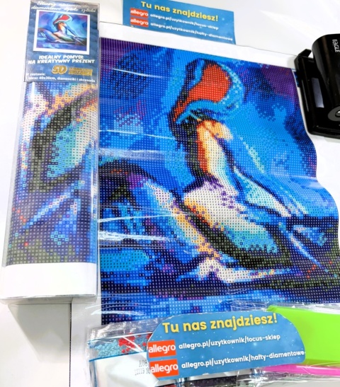 HAFT DIAMENTOWY KOBIETA AKT MOZAIKA DIAMOND PAITING ZESTAW 5D