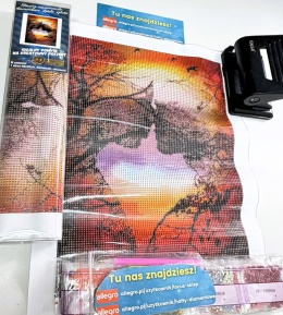 Haft Diamentowy Drzewa Drzewo Krajobraz Diamond Paiting Mozaika Zestaw 5D