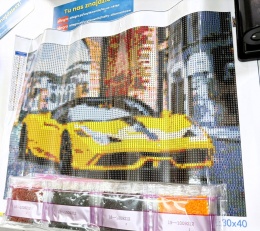 HAFT DIAMENTOWY AUTO FERRARI SAMOCHÓD MOZAIKA DIAMOND PAITING 30X40 ZESTAW