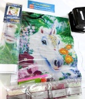 HAFT DIAMENTOWY MOZAIKA DIAMOND PAITING JEDNOROŻEC ZESTAW 5D