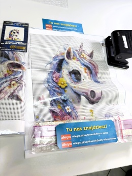 Haft Diamentowy Jednorożec Tęcza Diamond Paiting Mozaika Zestaw 5D