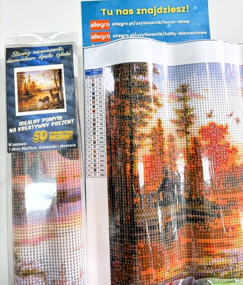 Haft Diamentowy Jelenie Jelonek Jeleń Las Diamond Painting Mozaika Zestaw