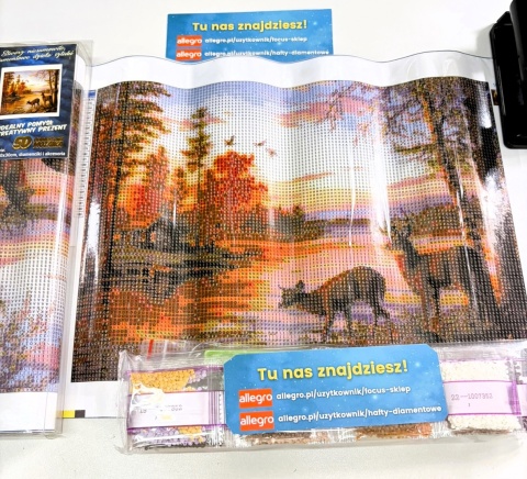 Haft Diamentowy Jelenie Jelonek Jeleń Las Diamond Painting Mozaika Zestaw