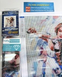 HAFT DIAMENTOWY DIAMOND PAITING MOZAIKA ZESTAW 5D skrzypaczka kobieta