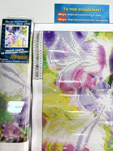 Haft Diamentowy Kobieta Wróżka Skrzypaczka Mozaika Diamond Painting Zestaw