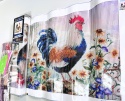 Haft Diamentowy Koguś Wieś Kwiaty Diamond Painting Mozaika Zestaw Kreatywny