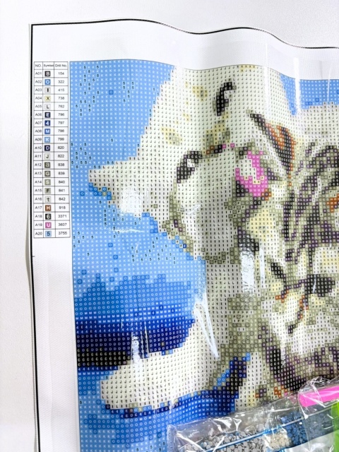 Haft Diamentowy Kotek Kotki Diamond Painting Mozaika Zestaw
