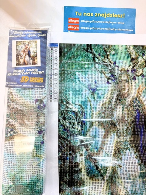 AFT DIAMENTOWY KOBIETA KRÓLOWA LASU MOZAIKA DIAMOND PAITING ZESTAW 5D
