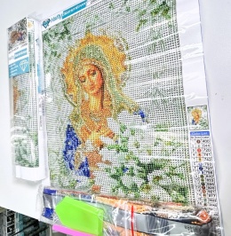 Haft Diamentowy Maryja Matka Boska Diamond Painting Mozaika Zestaw