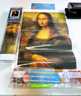 Haft Diamentowy Mona Lisa Monaliza Monalisa Mozaika Diamond Painting Zestaw