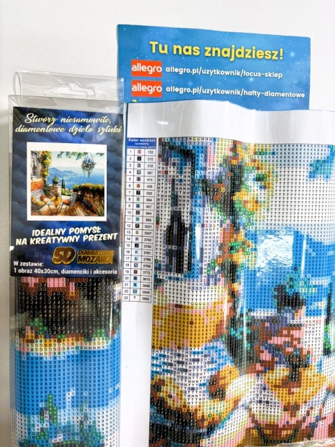 Haft Diamentowy Morze Góry Wakacje Mozaika Diamond Painting Zestaw