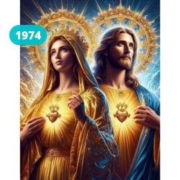 Haft Diamentowy Mozaika Diamond Painting Jezus Maryja Religia