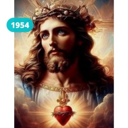 Haft Diamentowy Mozaika Diamond Painting Jezus W Cierniowej Koronie