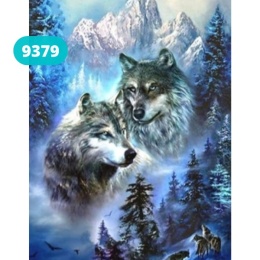 Haft Diamentowy Mozaika Diamond Painting Wilki Góry