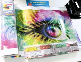 Haft Diamentowy Oko Oczy Mozaika Diamond Painting Zestaw