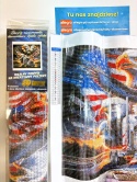 Haft Diamentowy Orzeł Flagi Usa Stany Ameryka Ciężarówka Mozaika Diamond Painting Zestaw