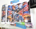 Haft Diamentowy Orzeł Flagi Usa Stany Ameryka Ciężarówka Mozaika Diamond Painting Zestaw