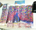Haft Diamentowy Paw Kolorowy Diamond Painting Mozaika Zestaw Kreatywny