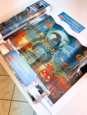 Haft Diamentowy Sowa Dynia Halloween Mozaika Diamond Painting Zestaw