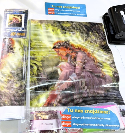 HAFT DIAMENTOWY WRÓŻKA KOBIETA MOZAIKA DIAMOND PAITING ZESTAW 5D