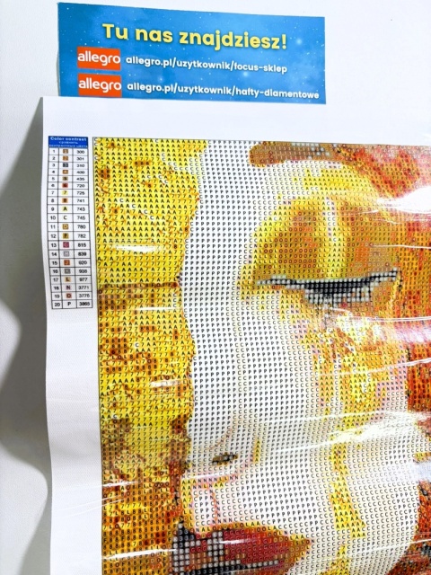 Haft Diamentowy Złote Łzy Klimt Obraz Diamond Paiting Mozaika Zestaw 5D