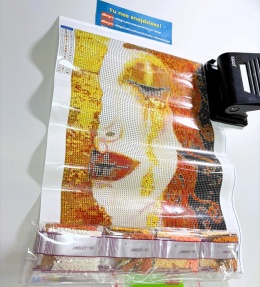 Haft Diamentowy Złote Łzy Klimt Obraz Diamond Paiting Mozaika Zestaw 5D