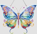 Haft Diamentowy Acrylic Motyl Na Łańcuszku Do Wyklejenia Diamond Painting Mozaika