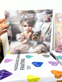 Haft Diamentowy Na Twardym Płótnie 7D Diamond Painting Mozaika Dla Dzieci