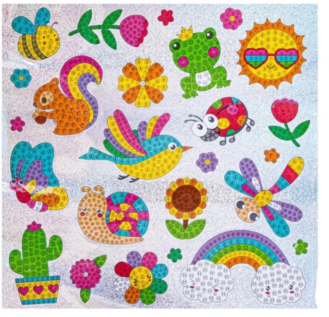 Haft Diamentowy Mozaika Diamentowa Naklejki OGRÓD Zestaw 25 Naklejek