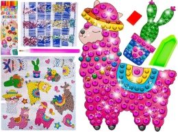 Haft Diamentowy Mozaika Diamentowa Naklejki Zestaw 20 Naklejek Alpaka Dla Dzieci