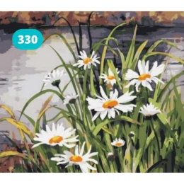 Haft Diamentowy Mozaika Diamond Painting Kwiaty Staw Wyklejanka 30x40cm